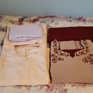 2 sets of 3 pieces  indian salwar kammeez